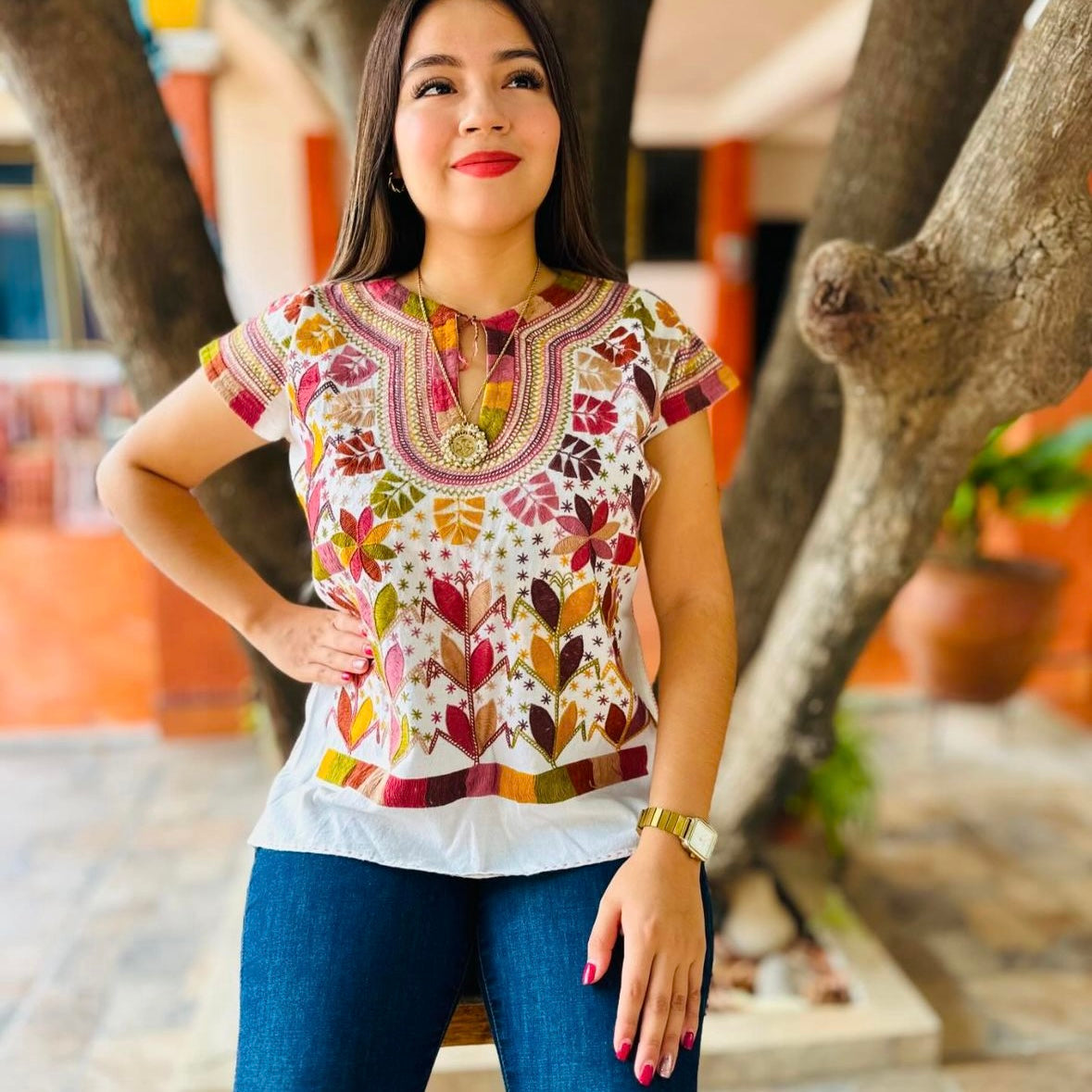 Blusas Mexicanas Blusas De Flores Modernas Blusas Tipicas De