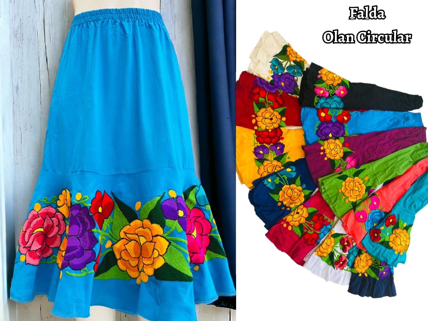 Falda Zinacatan Olan Circular