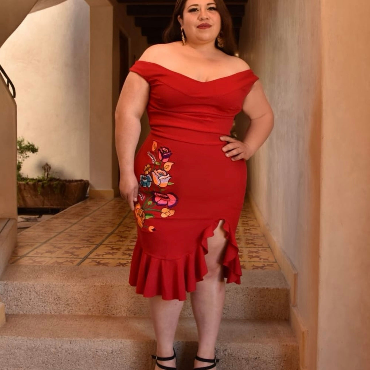 SARA STRETCH PLUS DRESS