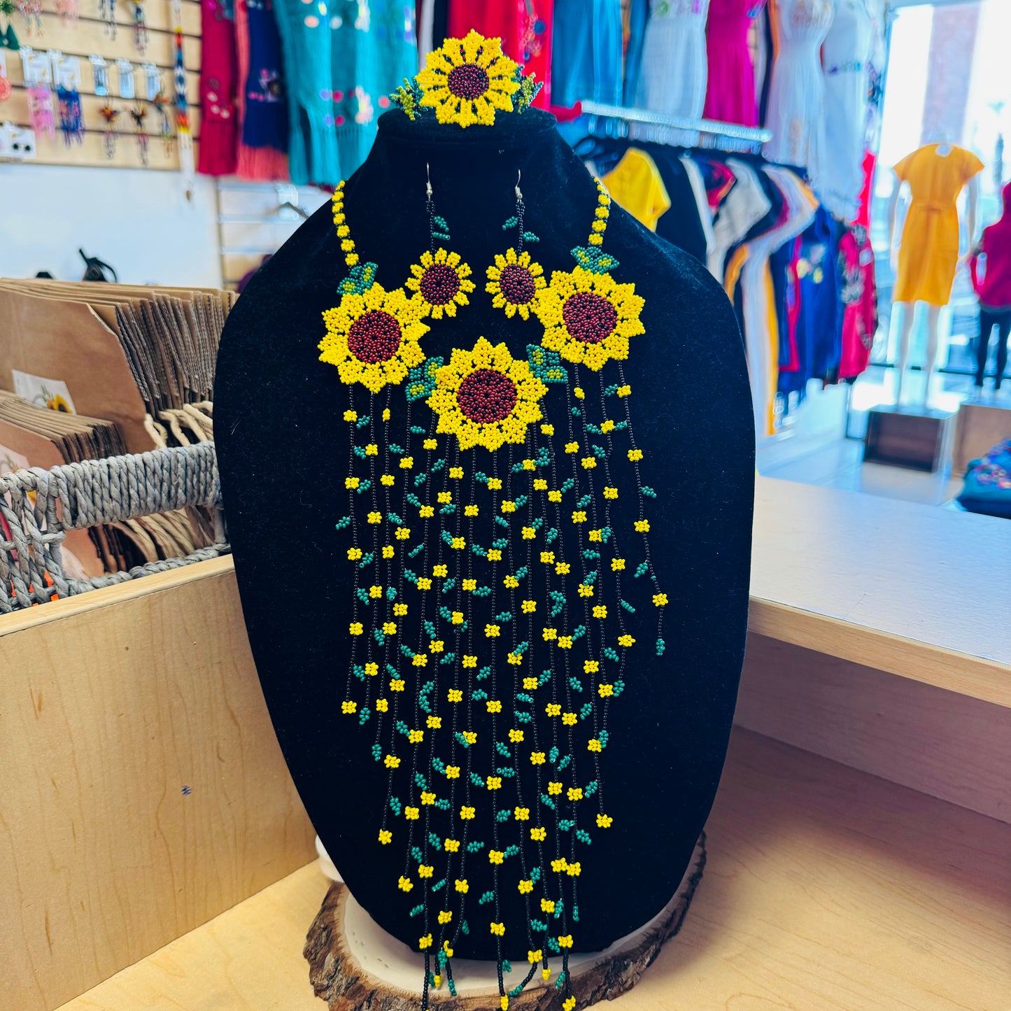 Maxi Collar Cascada Girasol