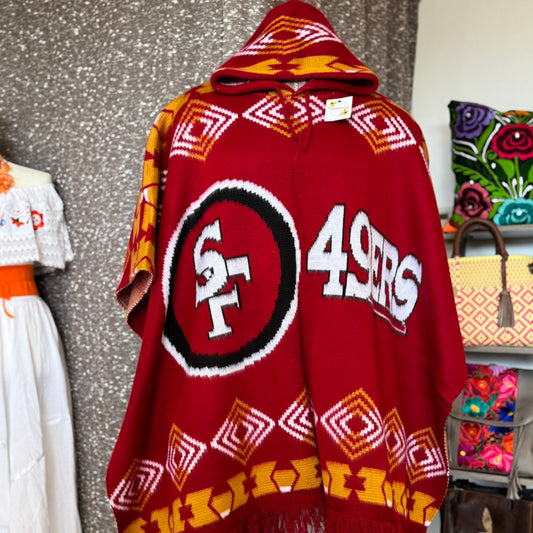 49ers Alpaca Poncho