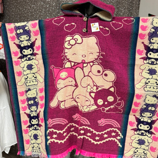 Hello Kitty  Alpaca Poncho