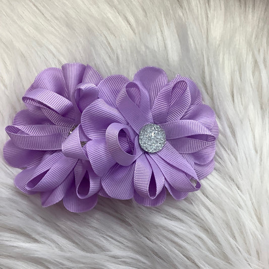 Fabric Hair Bow Clip for Little Girl