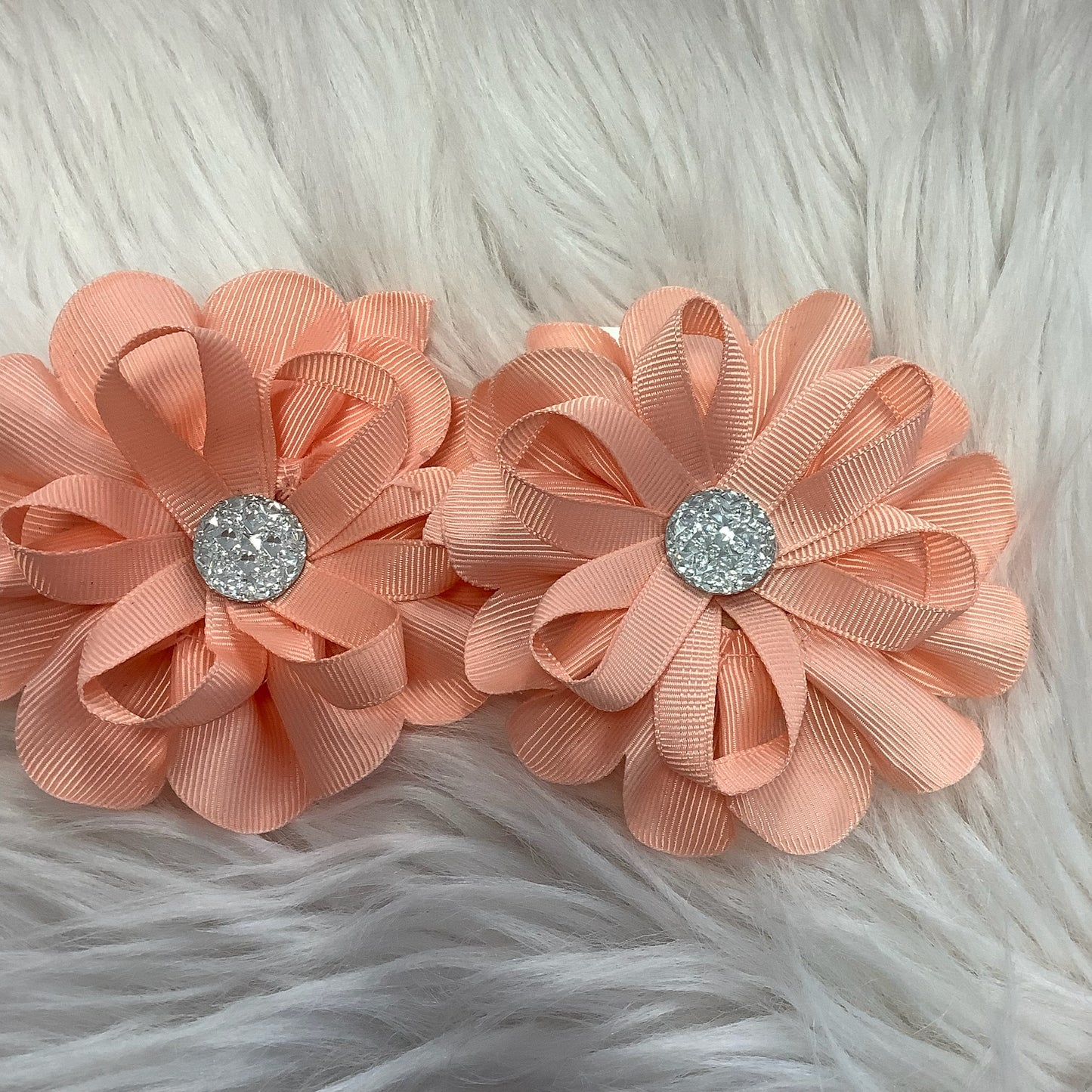 Fabric Hair Bow Clip for Little Girl