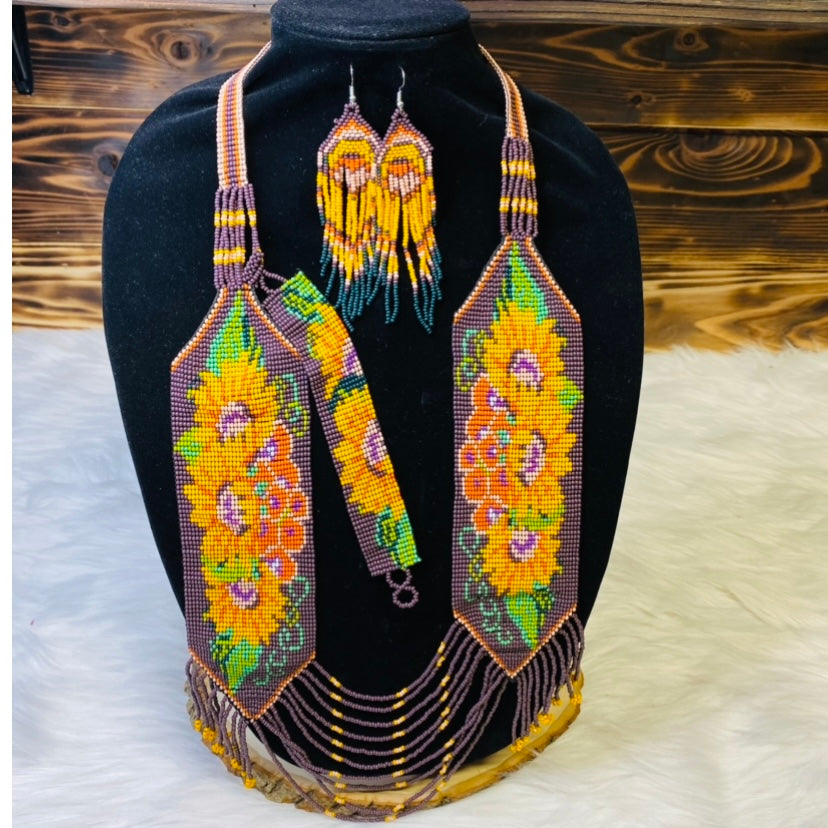 Handcraft Beaded Long Necklace